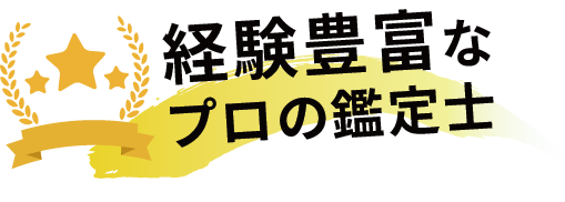 経験豊富なプロの鑑定士
