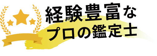 経験豊富なプロの鑑定士