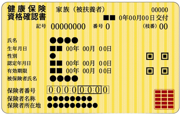 健康保険資格確認書
